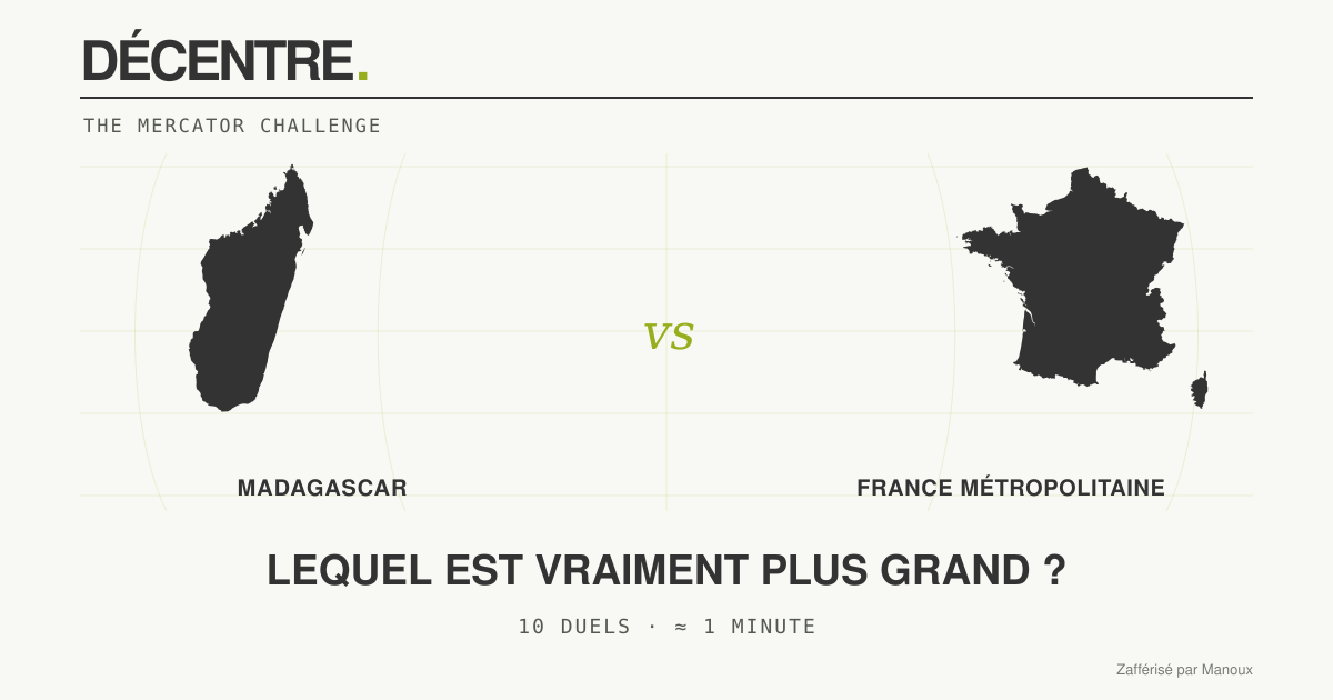DÉCENTRE — duel Madagascar et France métropolitaine
